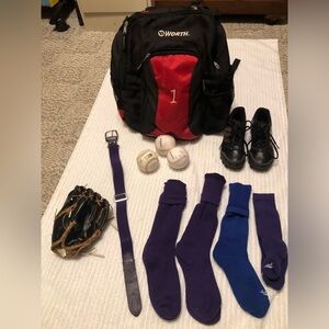 Worth Boys Baseball Backpack, Adidas Boys Baseball Shoes and Accessories